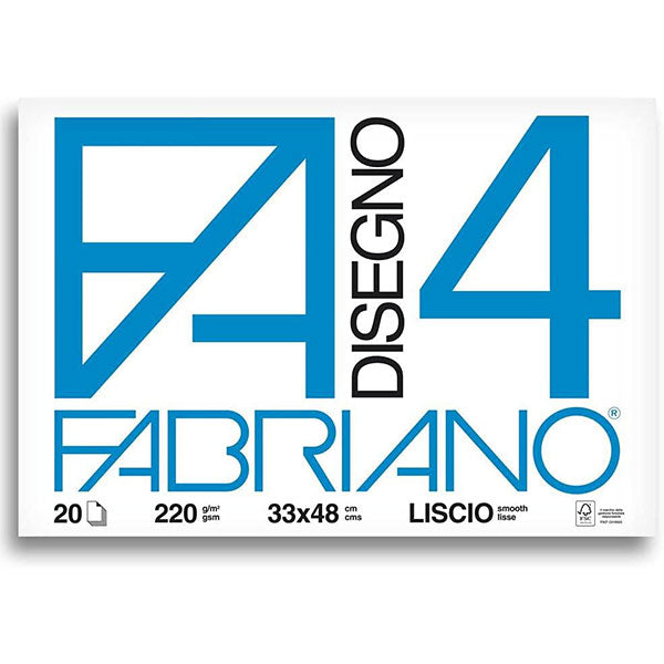 BLOCCO FABRIANO F4 33x48 gr.220 ff.20 Liscio