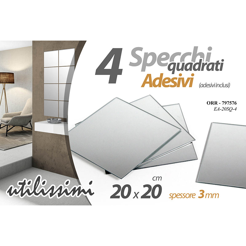 SPECCHI QUADRI 3MM 20CM EA-20