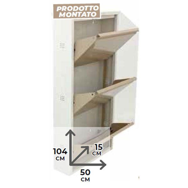 immagine-1-formet-scarpiera-3-cassetti-bianca-h104x50x15cm-ean-9972015092411