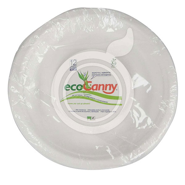 ecocanny piatti da frutta 18cm 12pz ecocanny ean 8032764018146