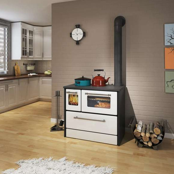 Cucina A Legna Beatrice 9kw Bianca