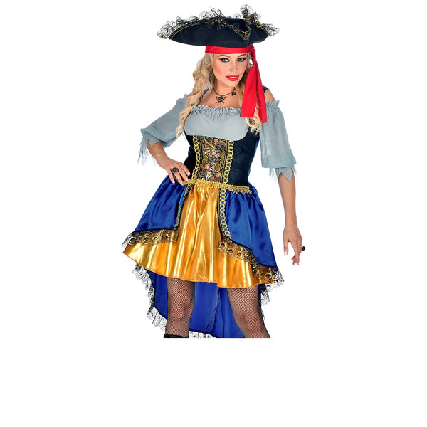 Morph Vestito Pirata Donna, Costume Carnevale Donna Pirata, Vestiti  Carnevale Donna Pirata, Vestito Carnevale Pirata Donna, Costume Pirata Donna  Per Cosplay E Halloween, Costume Piratessa Donna L : : Moda