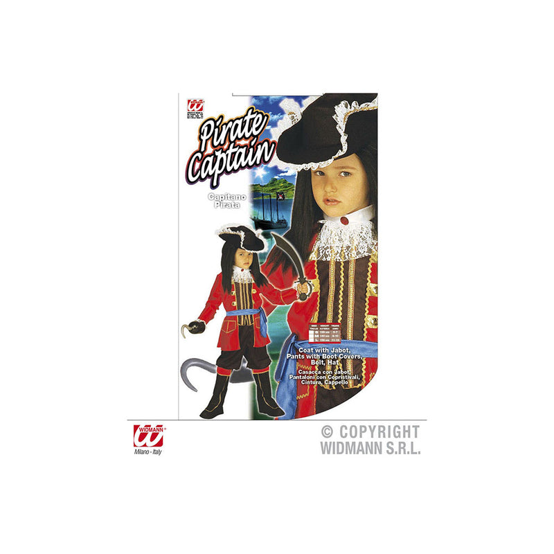Costume Carnevale Da Pirata 128 Cm 33496 Widmann